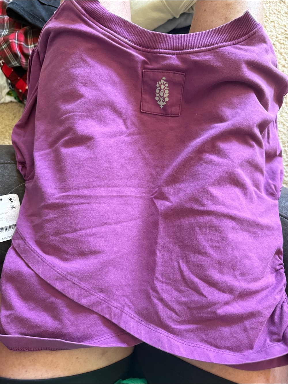Free People Cross Over Set Purple - Picture 6 of 9